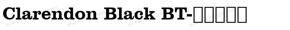 Clarendon Black BT字体转换
